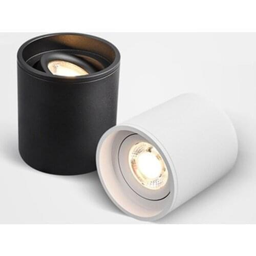 Dimmable LED Spotlight 7W 9W 12W 15W 90V-260V Downlight Angle Adjustable Ceiling Type Living Room Bedroom Household Spotlight