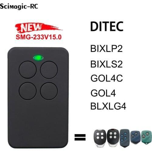 DITEC Garage Remote Control Compatible GOL4 BIXLG4 BIXLP2 BIXLS2 GOL4C Ditec Gate Door Opener Command 433MHz Rolling& Fixed Code