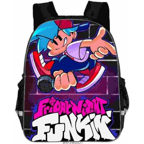 Friday Night Funkin Backpack Personalized Fashion Travel Laptop Backpack Charging Teenagers School Bags Capacity Backpack
