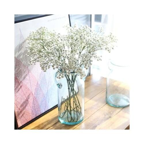 60cm 90-Heads/Branch High Quality Artificial Babies Breath Silicon Flower Real Touch Diy Accessory
