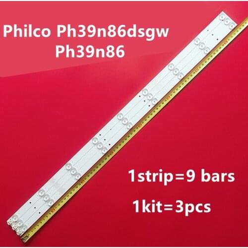 LED Backlight strip 9 Lamps For Philco Ph39n86dsgw Ph39n86 Kit barra de led da tv Philco PH39N86DSGW