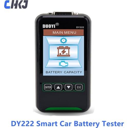 Hot DY222 Car Battery Tester Tools 12V 24V Digital Automotive Diagnostic Battery Tester Analyzer 2000CCA Cranking Charging Test