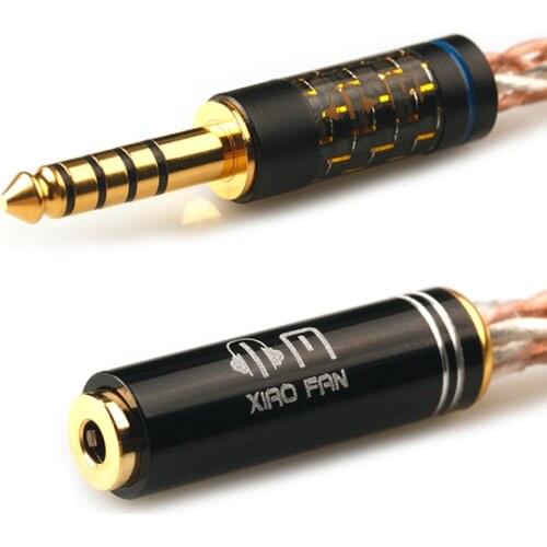XiaoFan Handmade WM1 Platinum 4.4 mm Balance Line Output to 3.5 mm Female 2.5 mm Female Adapter Cable Headphone Extension Cable