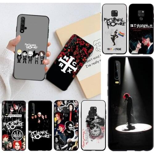 YJZFDYRM My Chemical Romance TPU Soft Silicone Phone Case Cover for Huawei P40 P30 P20 lite Pro Mate 20 Pro P Smart 2019 prime