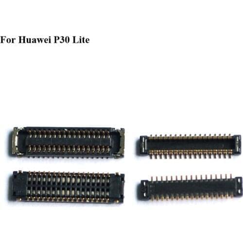 2pcs For Huawei P30 Lite P 30 Lite LCD display screen FPC connector P30lite p30 lite logic on motherboard mainboard