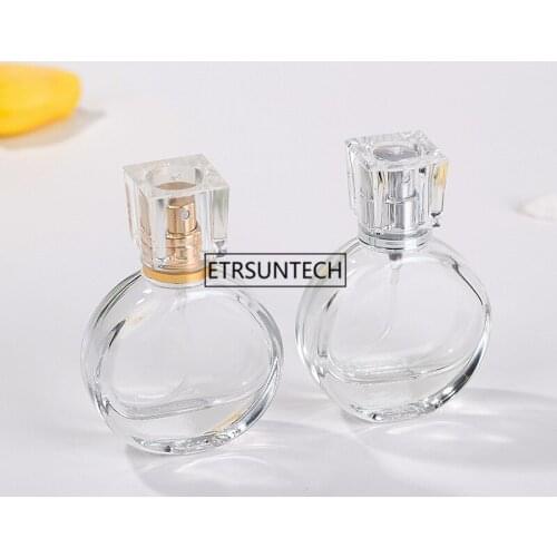 100pcs/lot 25ml Glass Perfume Bottle Perfume Spray Bottle Clear Cosmetic Bottles Empty Parfum Packaging Bottle F3055