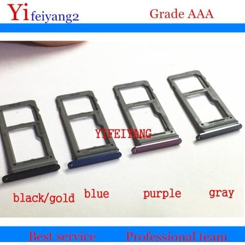100pcs OEM 5 Color Sim Tray Holder Double / Single SIM Card Tray Slot Holder For Samsung Galaxy S9 G9600 /S9 plus G9650 s9