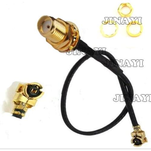100pc SMA Female Jack to IPX u.fl IPEX Connector RF Pigtail Cable 1.13 1.13mm 5cm 10cm 50cm