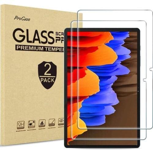 2 Pack 9H Tempered Glass Film Protection Shield Screen Protector for Samsung Galaxy Tab S7 Plus 12.4 Inch 2020 T970 T975 T976