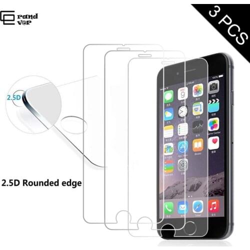 3PCs Screen Protector Glass For IPhone 7 plus Glass 3D Transparent Phone Film With Free Foil Tool Tempered For Iphone 7plus