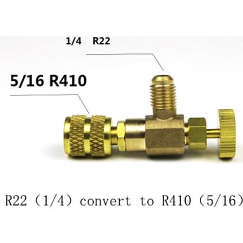 R410/R22 Refrigeration Charging Adapter Liquid Addition Home Refrigeration Air Condition Tool For Safety Valve Service Accessory