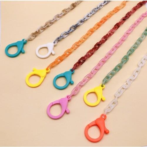 Acrylic Mask Lanyard Mask storage artifact Portable Adjustable Anti-lost Student chain for storing masks save masks holder