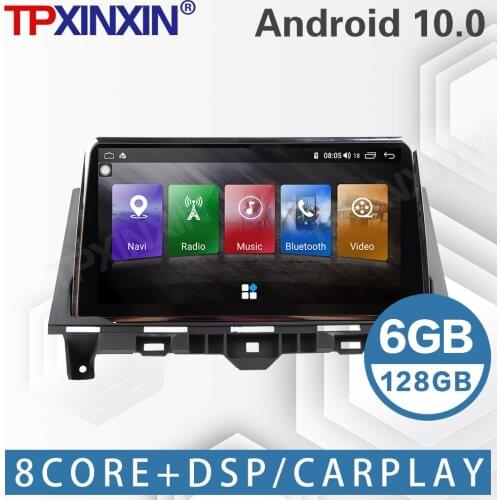 6+128G For Honda Accord 8 2008 2009 2010 2011 2012 Android Car Tape Recorde Multimedia Audio Video Player GPS Navigation Carplay