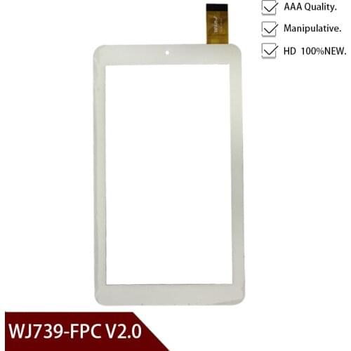White Original A+ 7" inch WJ739-FPC V2.0 replacement touch screen digitizer glass touch panel Free shipping