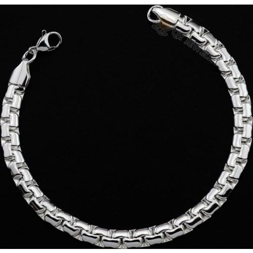 Bracelet mens stainless steel fashion pandora charm bracelet men Steel jewelry hip hop bracelet for women accessories wholesale