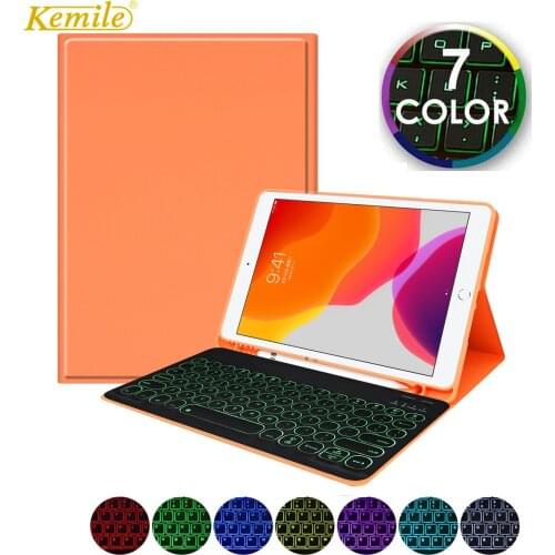 Backlit Keyboard Case for iPad Pro 11 2020 Keyboard Case W Pencil Holder for iPad 8th 10.2 2020 Air 3 10.5 7th 10.2 Cover keypad