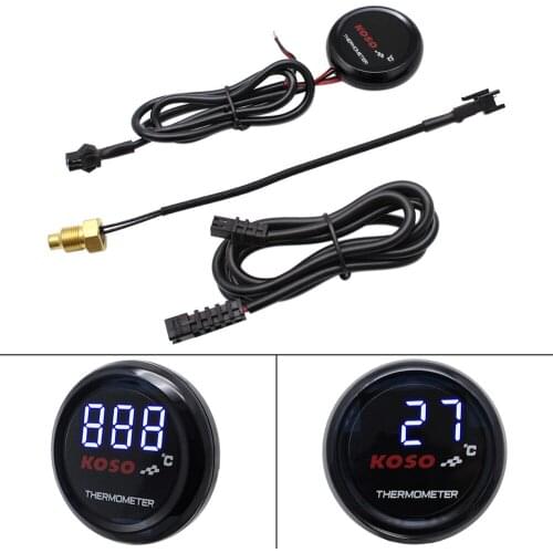 Black Universal Motorcycle Thermometer Instruments Water Temp Temperature Digital Display Gauge Meter For Xmax 300 250 125