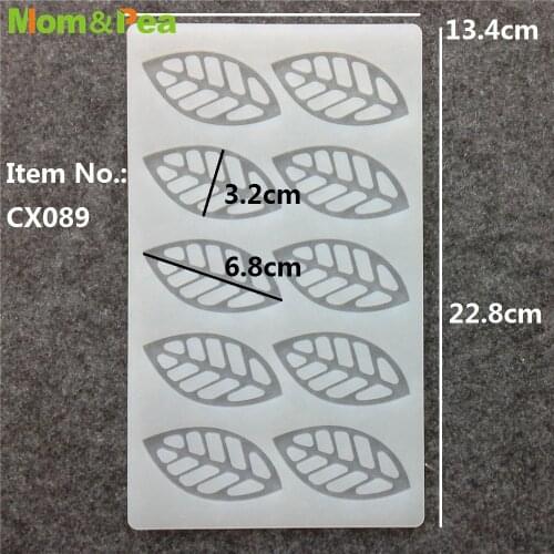 CX089 10-Leaf Shaped Silicone Mold Chocolate Ornamental Fondant Mould Cake Decoration Tools