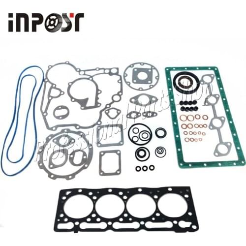 For Kubota V1505 V1505-E V1505T Full Engine Gasket Set Cylinder Head 16285-99352 16394-03310