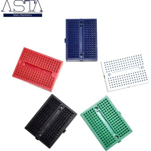 1pcs/lot SYB-170 Mini Solderless Prototype Experiment Test Breadboard 170 Tie-points 35*47*8.5mm