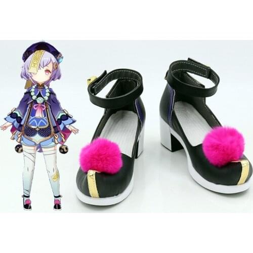 Game Genshin Impact Qiqi Cosplay shoes for Halloween Christmas Party Masquerade Anime Shows Anime Adult COS Christmas Gift