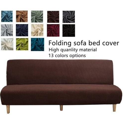 Customized Sofa bed cover for sofa without armrest and bench S/L/M size Elastic Extensible furniture protector in living room