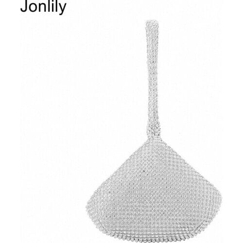 Jonlily Women Elegant Evening Bag Clutch Bags Teens Purse Wedding Bridal Handbags Female Fashion Party Bags -KG630