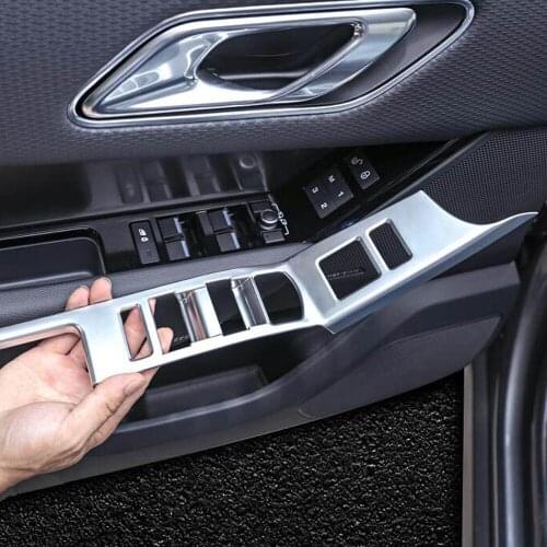 Door Armrest Button Window Glass Lift Switch Knob Decorative Cover Trim Sticker For Range Rover Velar Interior Accessories