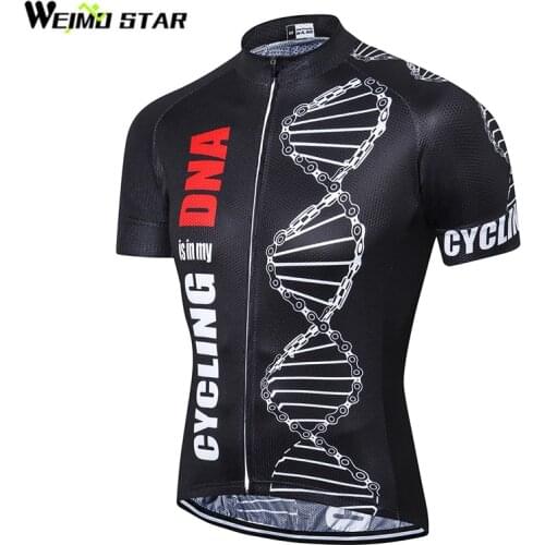 Cycling DNA Weimostar Men Cycling Jersey Bike roupa ciclismo Maillot Ciclismo Mountain Bicycle Cycling Clothing Wear Tops
