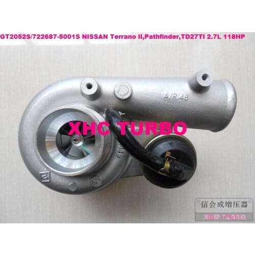 NEW GT2052S 722687-5001S 14411-7F411 Turbo Turbocharger for NISSAN Terrano II,Pathfinder,TD27TI 2.7L 118HP 01-05