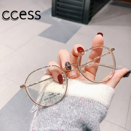 Retro Round Eye Glasses Men Women Metal Myopia Eyeglasses Myopia glasses Finished -1 -1.5 -2 -2.5 -3 -3.5 -4 -4.5 -5 -6