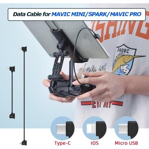 OTG Data Cable for MAVIC MINI/SPARK/MAVIC PRO/ZOOM/AIR Drone IOS type-C Micro-USB Adapter Wire Connector Tablet Phone Accessory