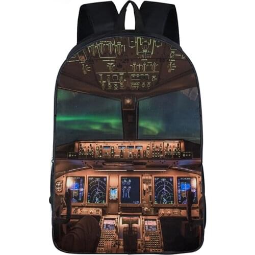 Laptop Backpack Women Men Travel Bag Plane Printing Backpack For Teenager Boys Girls Children School Bags Kids Book Bag Mochila