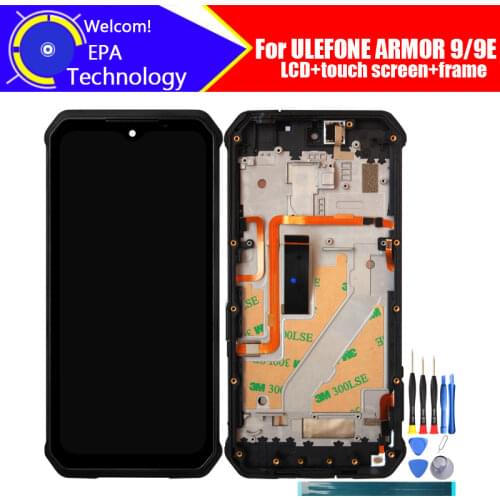 ULEFONE ARMOR 9 LCD Display+Touch Screen Digitizer+Frame Assembly 100% Original LCD+Touch Digitizer for ULEFONE ARMOR 9E