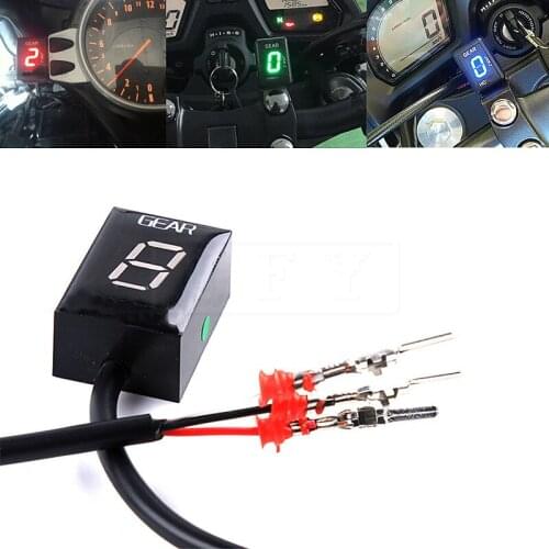 Motorcycle LCD Electronics 6 Speed 1-6 Level Gear Indicator Digital Gear Meter For Honda XL125V XL700V XL1000V XL125 XL1000 V