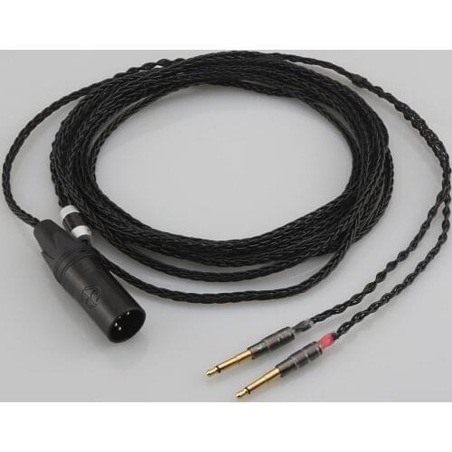 High Quality 4Pin XLR Balanced OCC Silver Plated Headphone Cable For MEZE99 Classics 99neo NEO NOIR