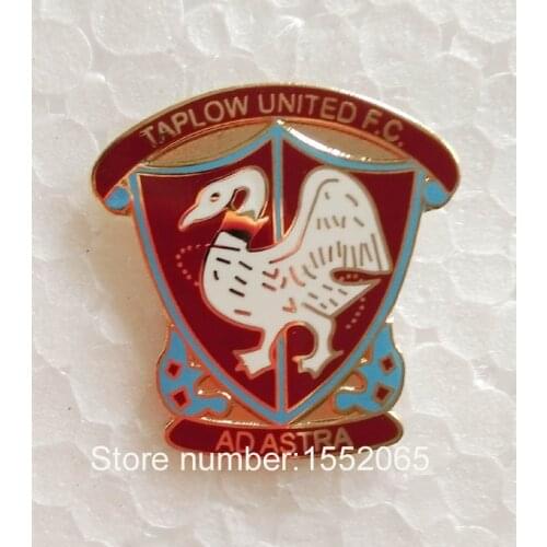 Custom FC Soccer Club Pin Badges TAPLOW UNITED FC Soccer Lapel Pin Badge