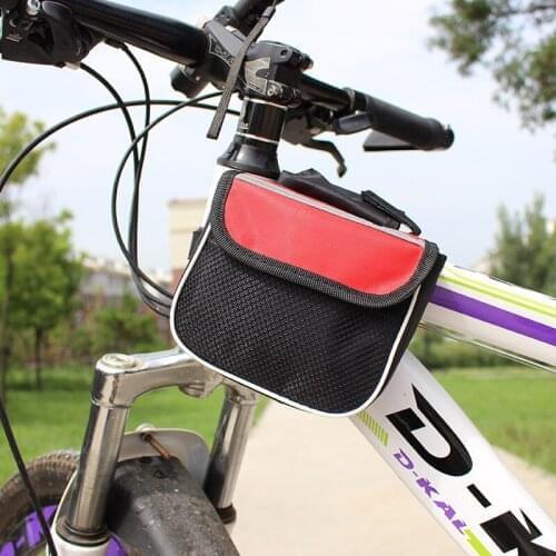 1PCS Bicycle Front Tube Bags Mobile Phone Case Waterproof Saddle MTB Cycling Pouch MTB Bag Pack Bicycle Accessories