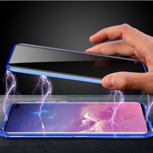 360 Protective Anti Privacy Magnetic Case for SamsungGalaxyNote20 10 9 8 S20 Ultra S9 S8 Plus S20FE S10E A51 A71 Magnet Cover