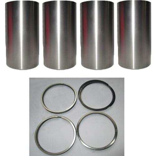 4PCS STD Piston Ring & Cylinder Liner For Isuzu 4JB1Engine