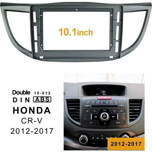 2Din Car DVD Frame Audio Fitting Adaptor Dash Trim Kits Facia Panel 10.1inch For Honda CRV CR-V2012-2017 Double Din Radio Player