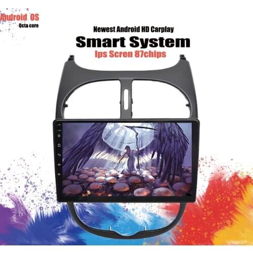 9'' IPS 2 Din Car Radio Stereo PC Tablet Head Unit Cassette For Peugeot 206 2000-2012 RDS carplay Car Multimedia Playergps navi