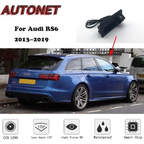 AUTONET Car Trunk Handle Camera For Audi RS6 C7/4G 2013 2014 2015 2016 2017 2018 Night Visioin Backup Rear View camera