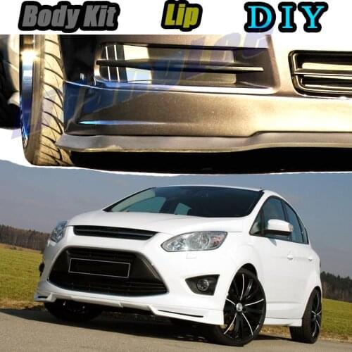 Car Bumper Lip Front Spoiler Skirt Deflector For Ford C-Max C Max CMa Tune Car Modified Body Kit VIP Hella Flush Lips