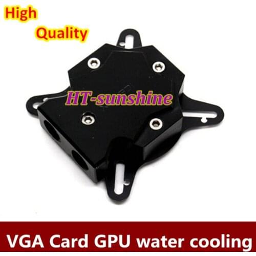 NEW 1PCS VGA Card GPU water cooling block waterblock For GTX4 GTX5 GTX6 GTX7 800 6800 universal for hole Pitch 43-61mm Black