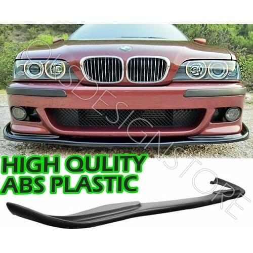 For BMW 5 Series E39 1996-2003 Hamman Style Front Bumper Lip Glossy Black Splitter Diffuser Lip Body Kit Spoiler