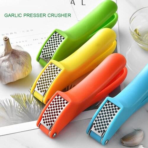 Home Kitchen Garlic Presser Crusher Squeezer Hand Tool Ginger Garlic Grinding Grater Planer For Professional Restaurant Hotel Ho