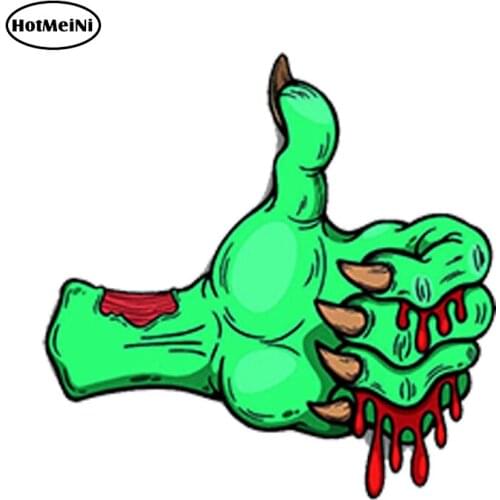 HotMeiNi Waterproof Accessories Car Styling VINYL STICKERS ZOMBIE HAND COOL AUTO MOTO BIKE CAR VAN TRUCK TUNING 13cm x 13cm