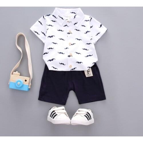 OKLADY 2019 Summer Clothes Set Baby Boy Children Casual Set Boys Short Sleeves Cotton Clothing Set Boy Baby Bebe Tee Shirt Pants