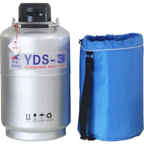 3L Nitrogen Container Dewar Liquid Nitrogen Tank Nitrogenio Cryogenic Storage Tank With Straps 50MM Nitrogen Container Tank